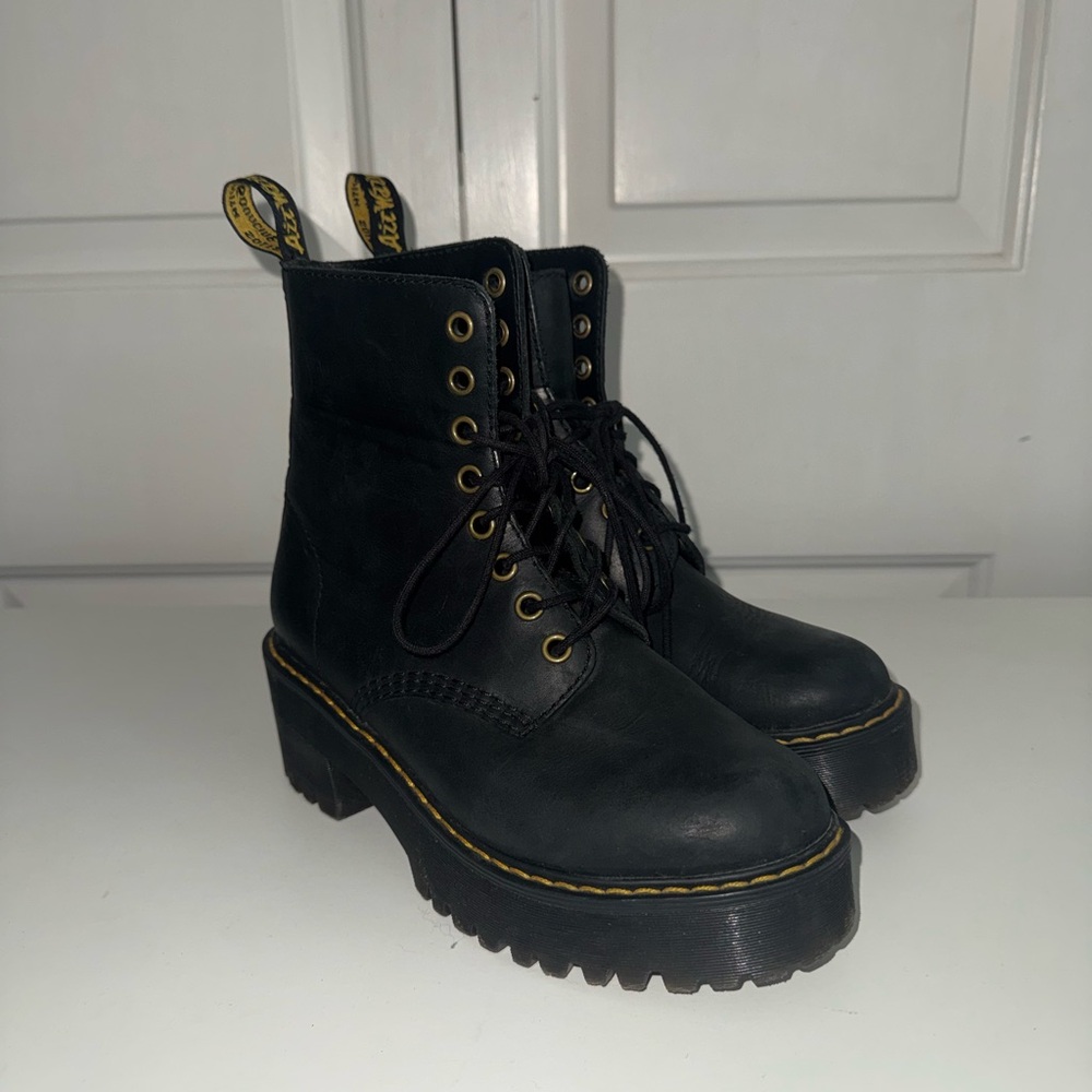 Dr. Martens Shriver Black Lace-Up Boots